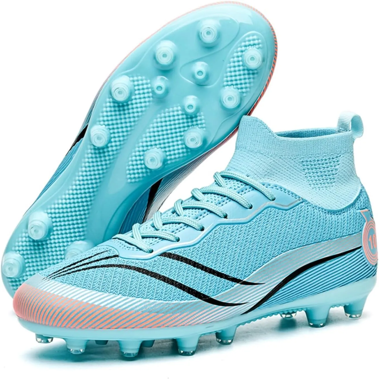 AMZ BSHIDA Soccer Cleats for Mens Turf Soccer Shoes Indoor Football Training Sneaker Size 6.5-11.5
