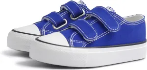 ANTLULU Boys and Girls Canvas Shoes Dual Adjustable Hook and Loop Classic Low Top Kids Sneakers