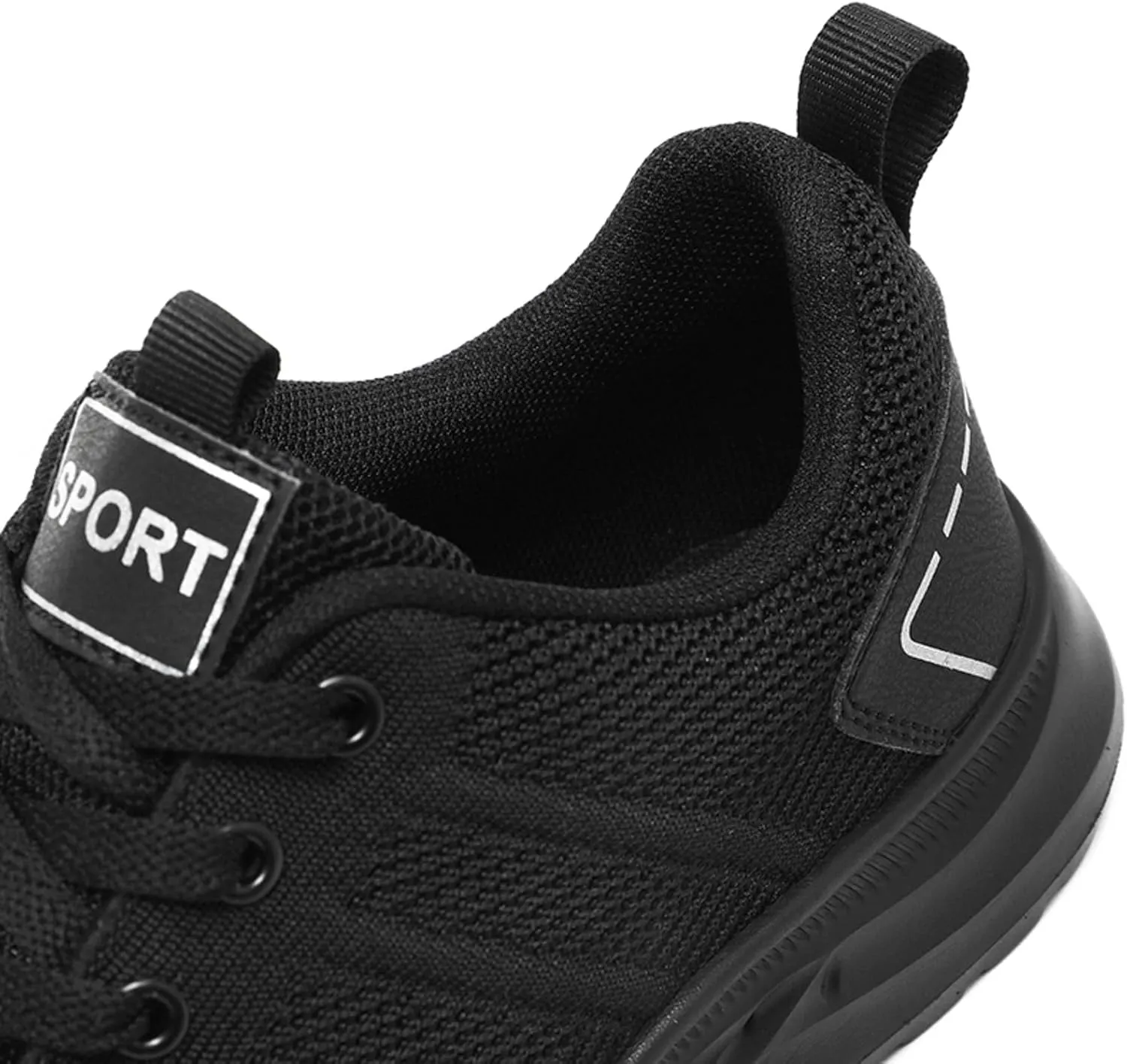 Arch Support Walking Shoes for Men Lightweight Breathable Walking Shoe Gym Tennis Soft Flat Soled Elderly Shoes