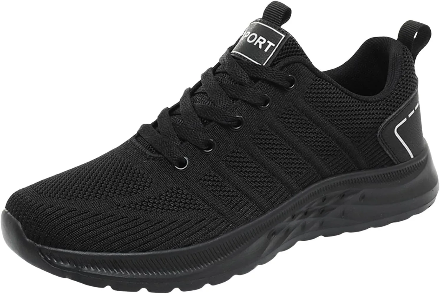 Arch Support Walking Shoes for Men Lightweight Breathable Walking Shoe Gym Tennis Soft Flat Soled Elderly Shoes