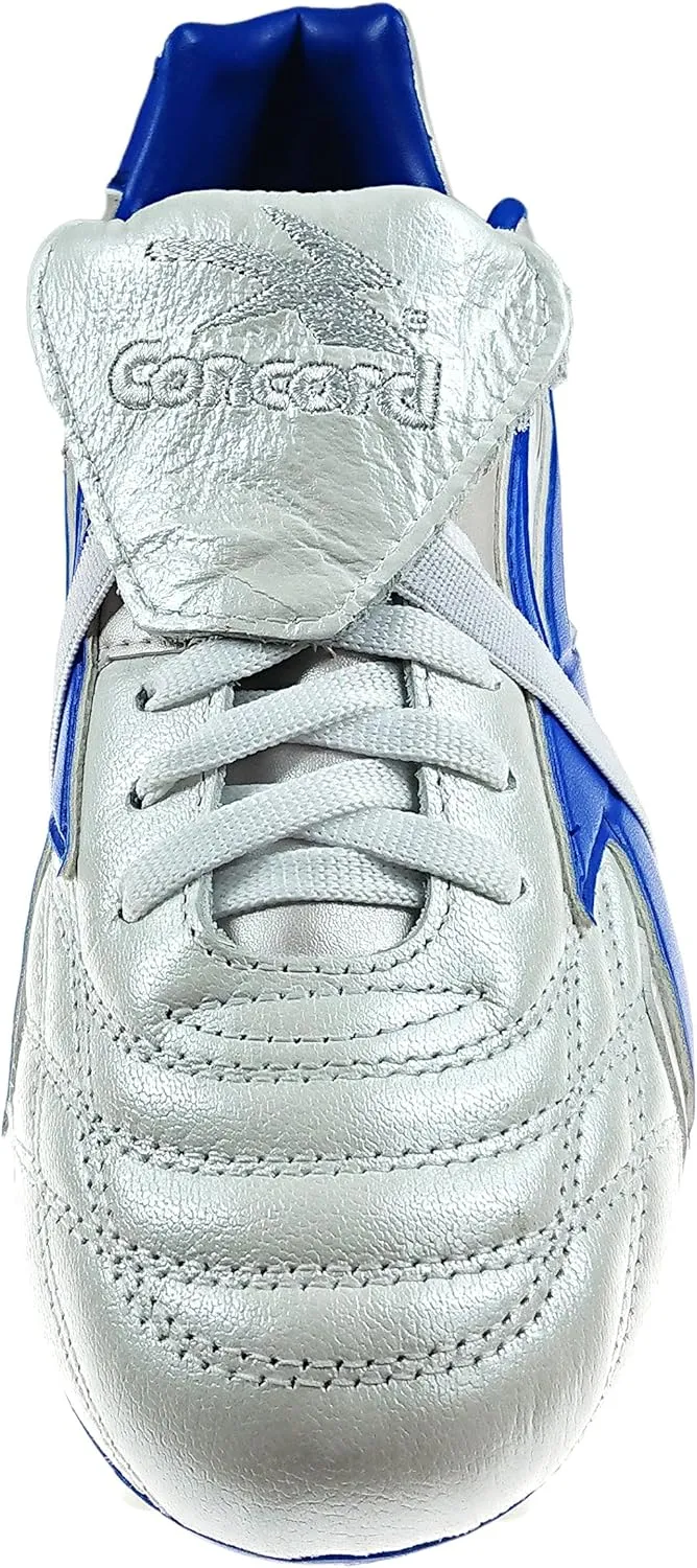 Authentic Concord Soccer Cleats Style S160XA Silver/Blue Firm Ground