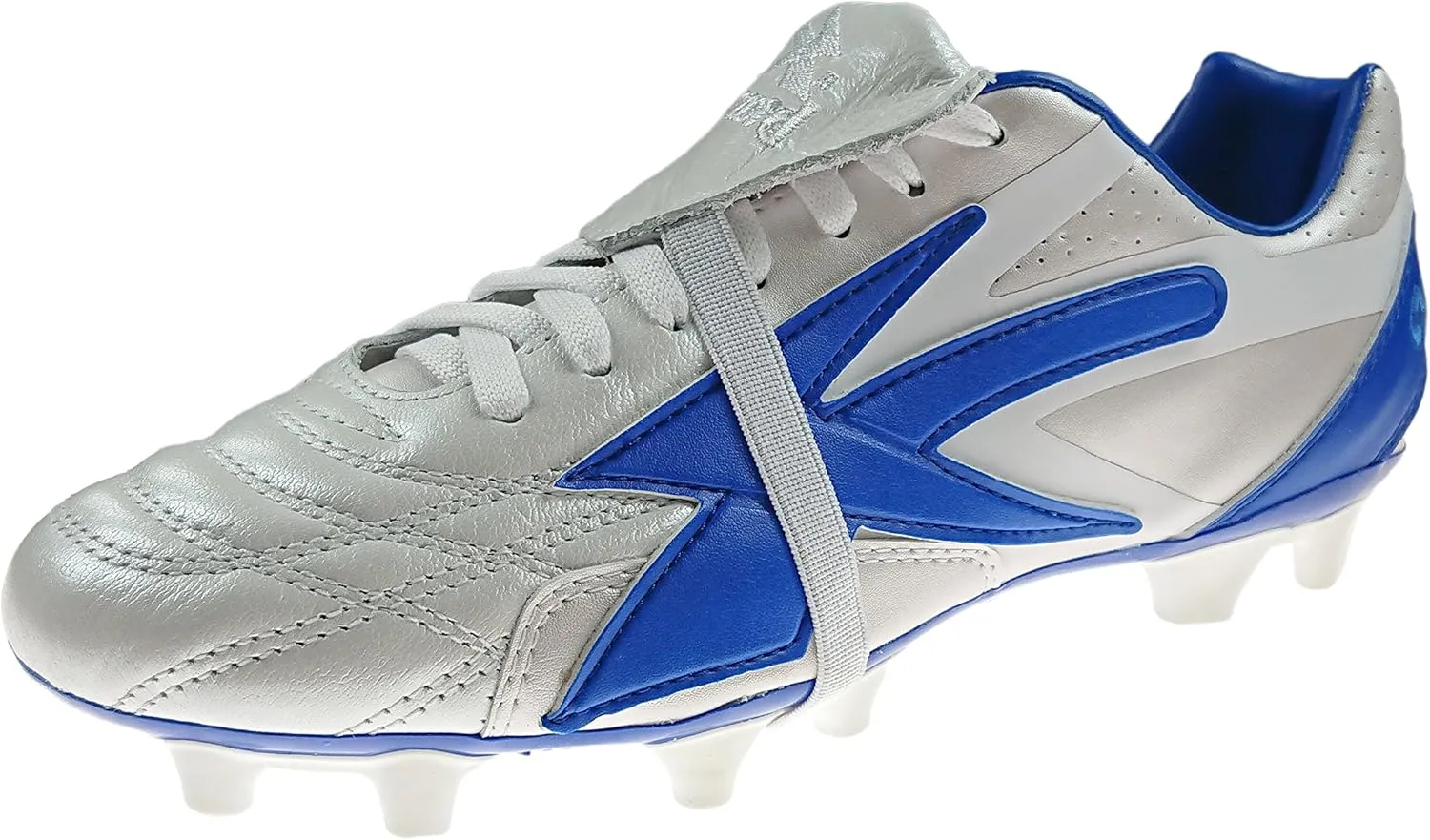 Authentic Concord Soccer Cleats Style S160XA Silver/Blue Firm Ground