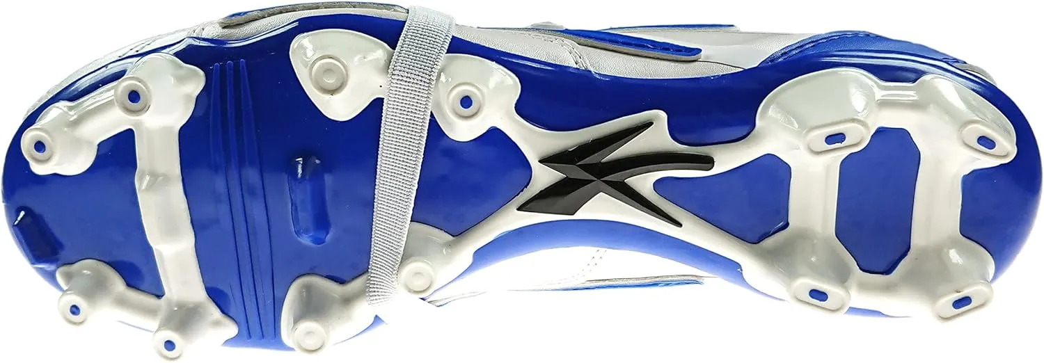 Authentic Concord Soccer Cleats Style S160XA Silver/Blue Firm Ground
