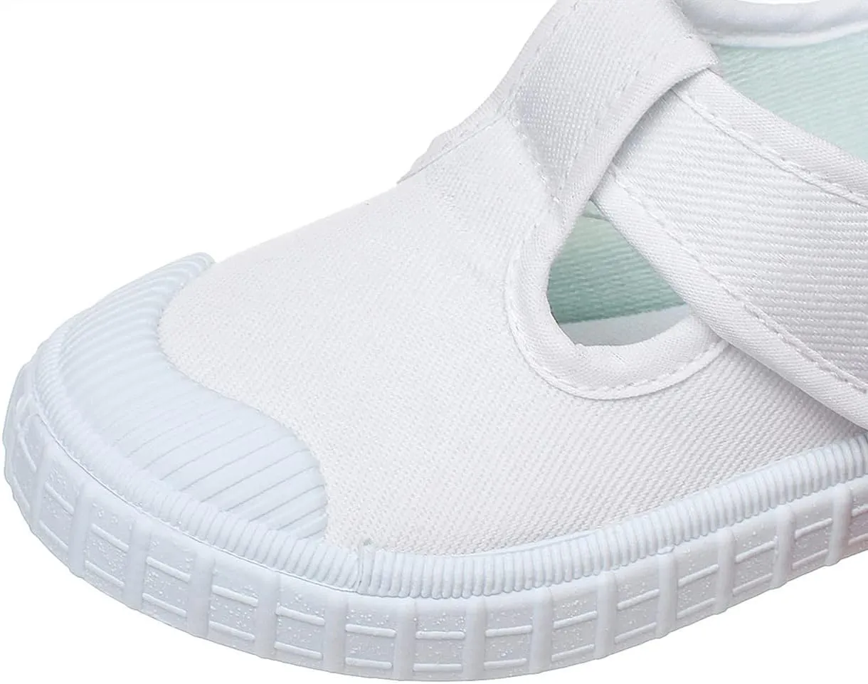 Boy's Girl's Classic Canvas T-Strap Fashion Sneaker Skate Tennis Shoes