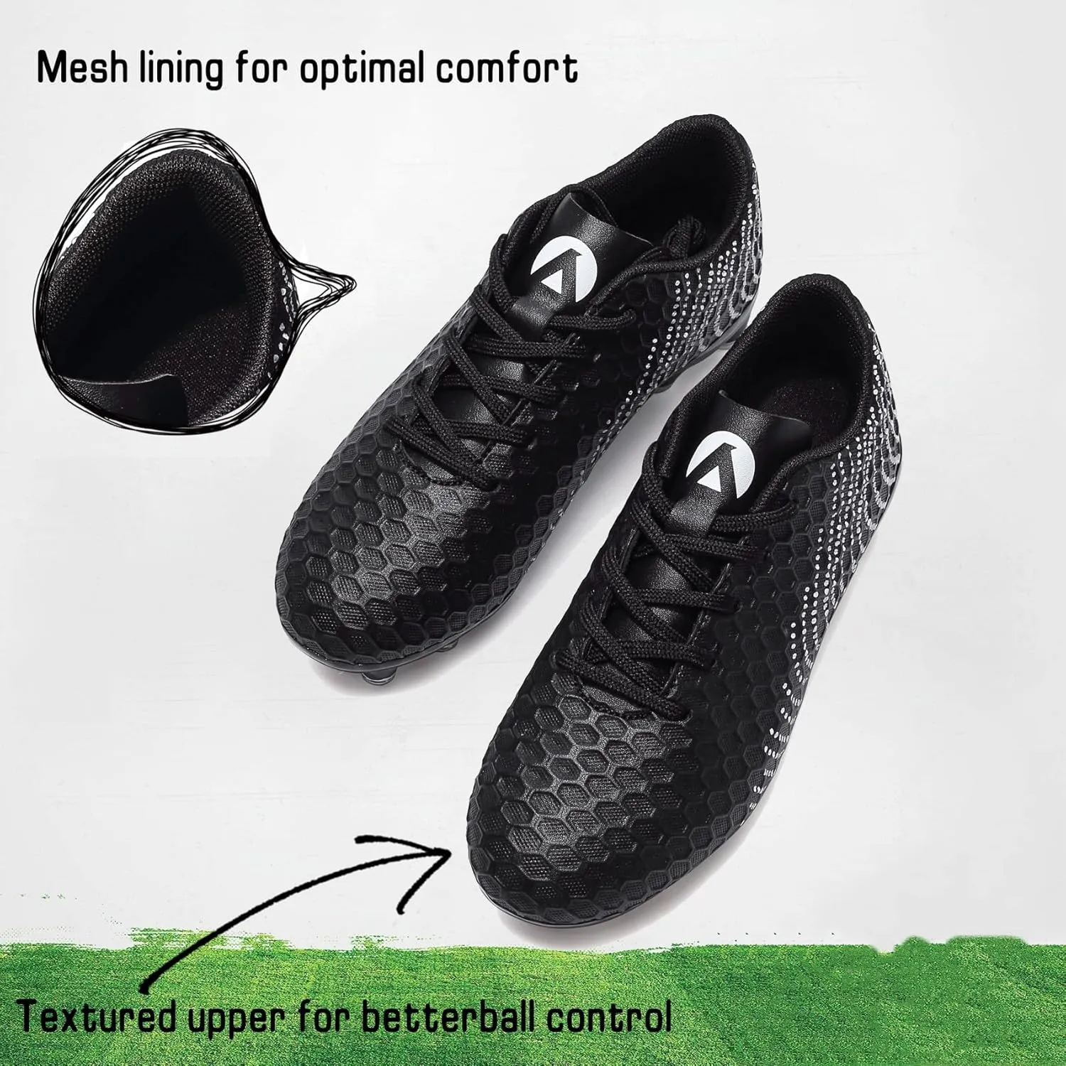 Boys Girls Soccer Cleats Kids Youth Firm Groud Soccer Shoes Athletic Outdoor Trainning Football Shoes Cleats