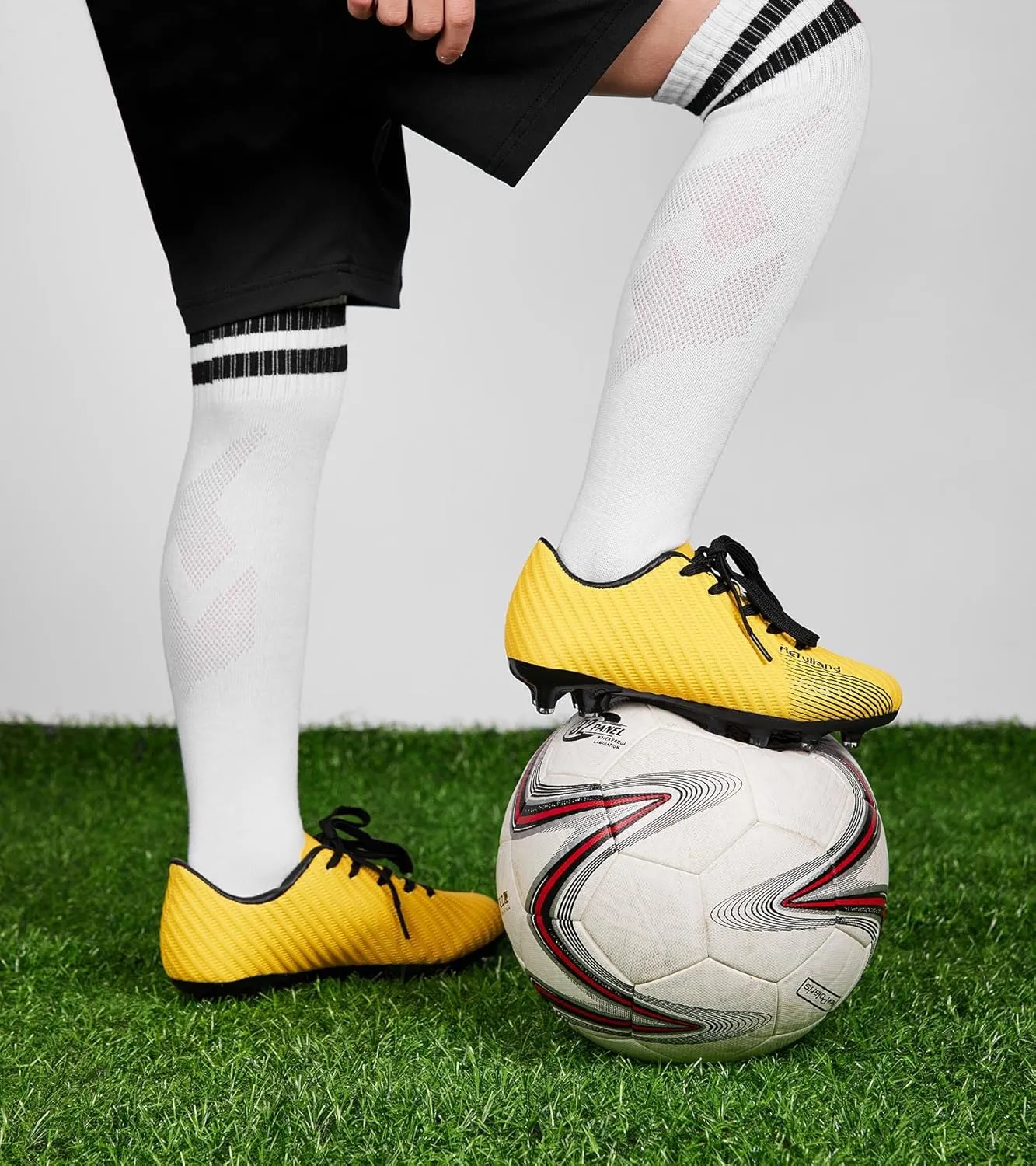 Boys Girls Soccer Cleats Youth Firm Groud Soccer Shoes Athletic Outdoor Training Football Cleats for Little/Big Kids