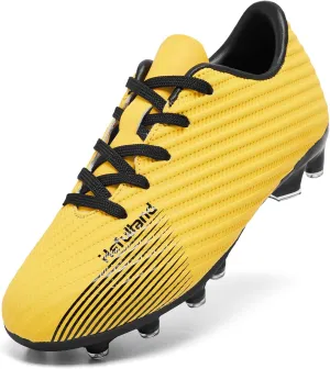 Boys Girls Soccer Cleats Youth Firm Groud Soccer Shoes Athletic Outdoor Training Football Cleats for Little/Big Kids