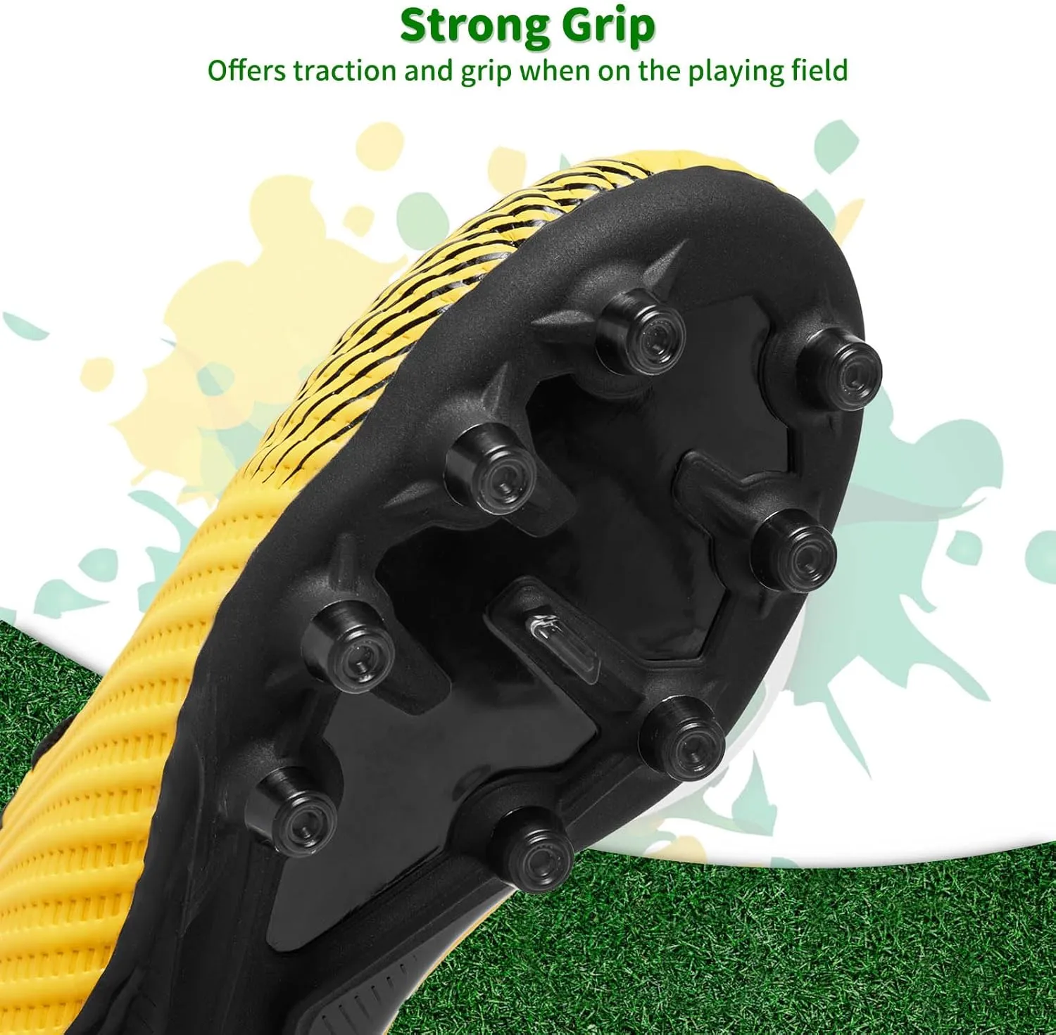 Boys Girls Soccer Cleats Youth Firm Groud Soccer Shoes Athletic Outdoor Training Football Cleats for Little/Big Kids