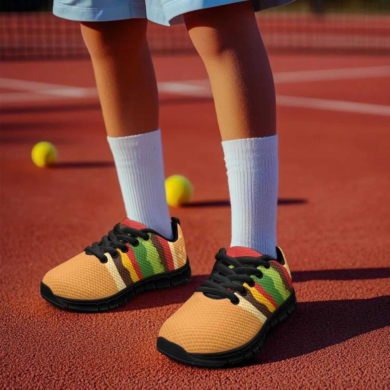 Boys Tennis Shoes Breathable Mesh Little Kid Running Sports Shoes