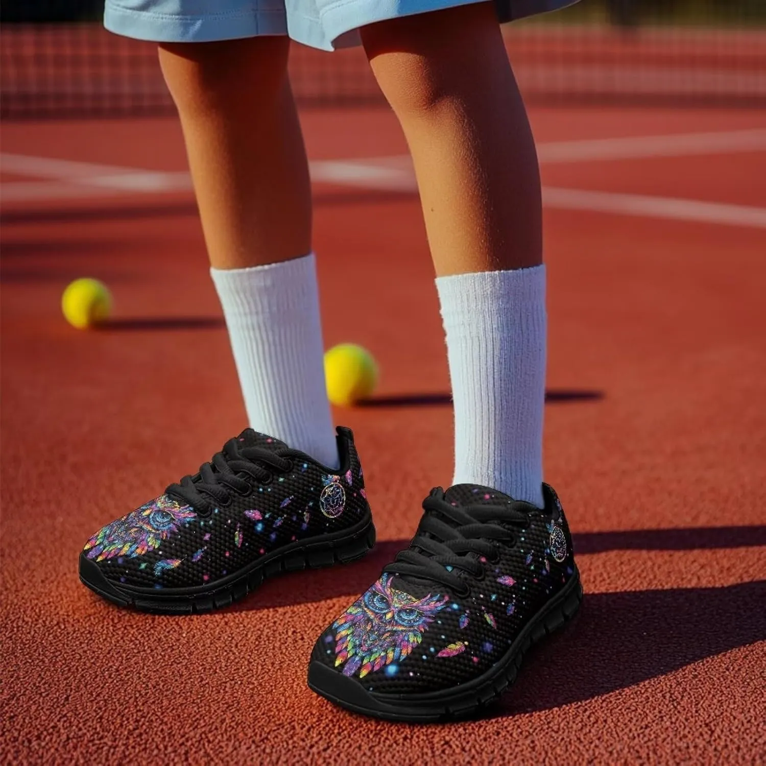Boys Tennis Shoes Breathable Mesh Little Kid Running Sports Shoes