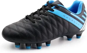 brooman Kids Athletic Soccer Cleats Boys Girls Outdoor Firm Ground Football Shoes