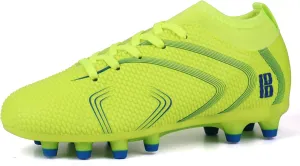 brooman Kids Firm Ground Soccer Cleats Boys Girls Outdoor Football Shoes