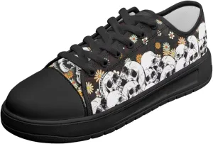 Canvas Shoes for Women Classic Slip On Tennis Shoes Lace Up Low Top Design Sneakers
