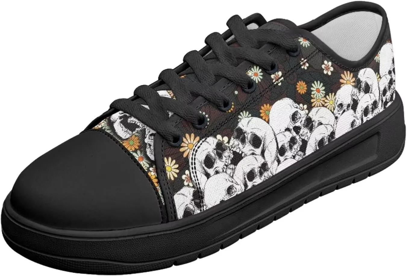 Canvas Shoes for Women Classic Slip On Tennis Shoes Lace Up Low Top Design Sneakers