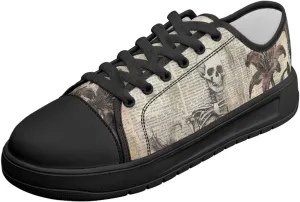 Canvas Shoes for Women Classic Slip On Tennis Shoes Lace Up Low Top Design Sneakers