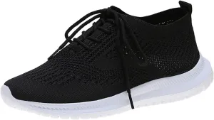 Chunky Sneakers for Women White Non Slip Shoes for Women Nurse Womens Casual Shoes Size 11 1/2 Walking Sneakers for Women with Arch Support and Comfort Zapatos Antideslizantes para Mujer De Hule