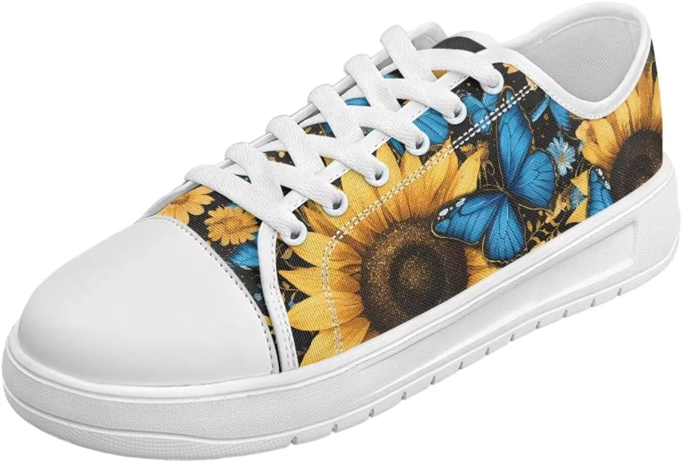 Classic Canvas Shoes Womens Platform Sneakers Low Top Lace Up Casual Tennis Athletic Shoe