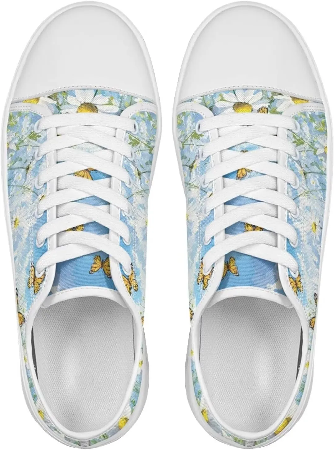 Classic Canvas Shoes Womens Platform Sneakers Low Top Lace Up Casual Tennis Athletic Shoe