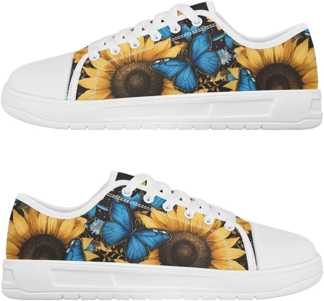 Classic Canvas Shoes Womens Platform Sneakers Low Top Lace Up Casual Tennis Athletic Shoe