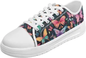 Classic Canvas Shoes Womens Platform Sneakers Low Top Lace Up Casual Tennis Athletic Shoe