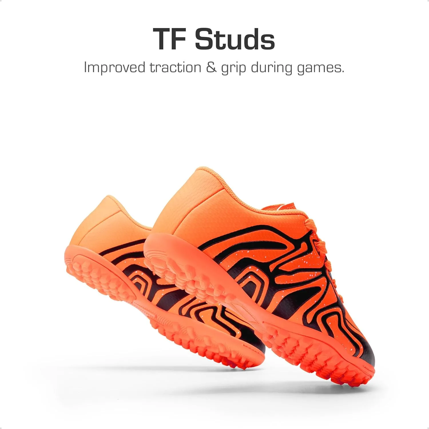 DREAM PAIRS Boys Girls Indoor Turf Soccer Cleats Lace Up Athletic Youth Futsal Football Shoes for Little/Big Kid