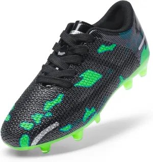 DREAM PAIRS Boys Girls Soccer Cleats Kids Football Shoes for Little/Big Kid