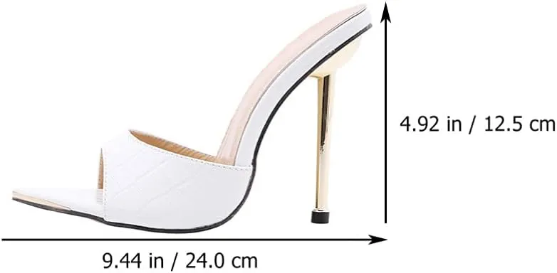 ERINGOGO Slim Look Stable High Heels Chunky Heel Sandals for Women for Your Events