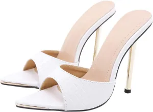 ERINGOGO Slim Look Stable High Heels Chunky Heel Sandals for Women for Your Events