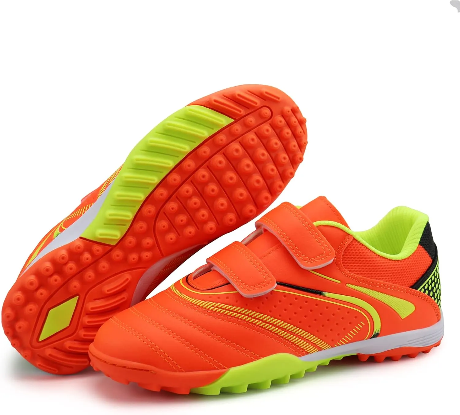 firelli Kids Athletic Turf Soccer Cleats Boys Girls Comfortable Soccer Shoes