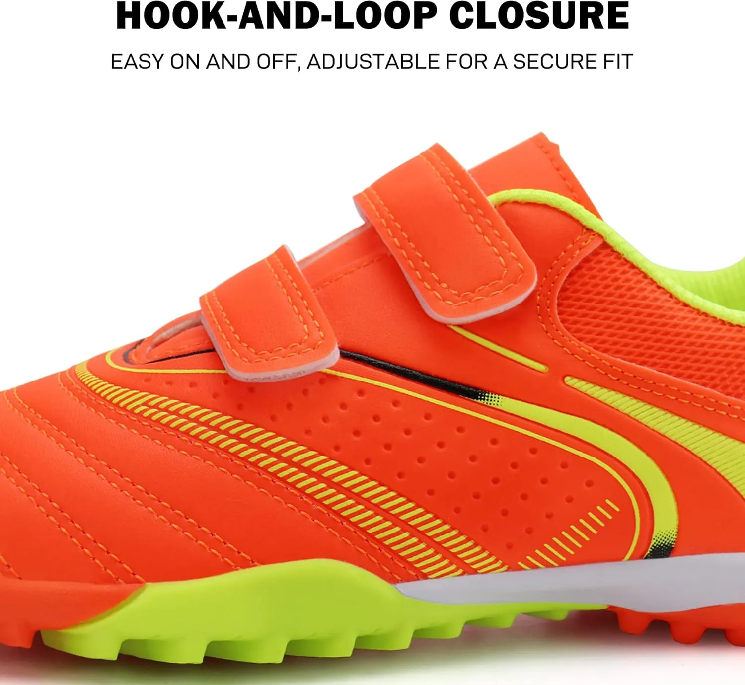firelli Kids Athletic Turf Soccer Cleats Boys Girls Comfortable Soccer Shoes