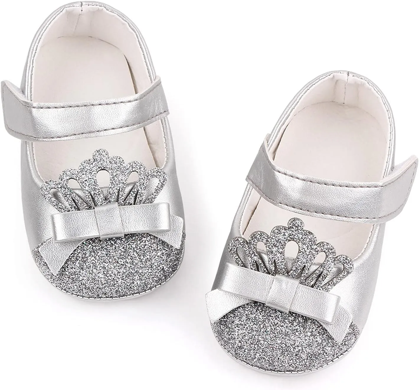 Girls Booties Shoe Walking Soft First Leather Girls Crown Shoe Princess Kids Toddler Baby Boy Sneakers Size 8