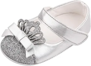 Girls Booties Shoe Walking Soft First Leather Girls Crown Shoe Princess Kids Toddler Baby Boy Sneakers Size 8