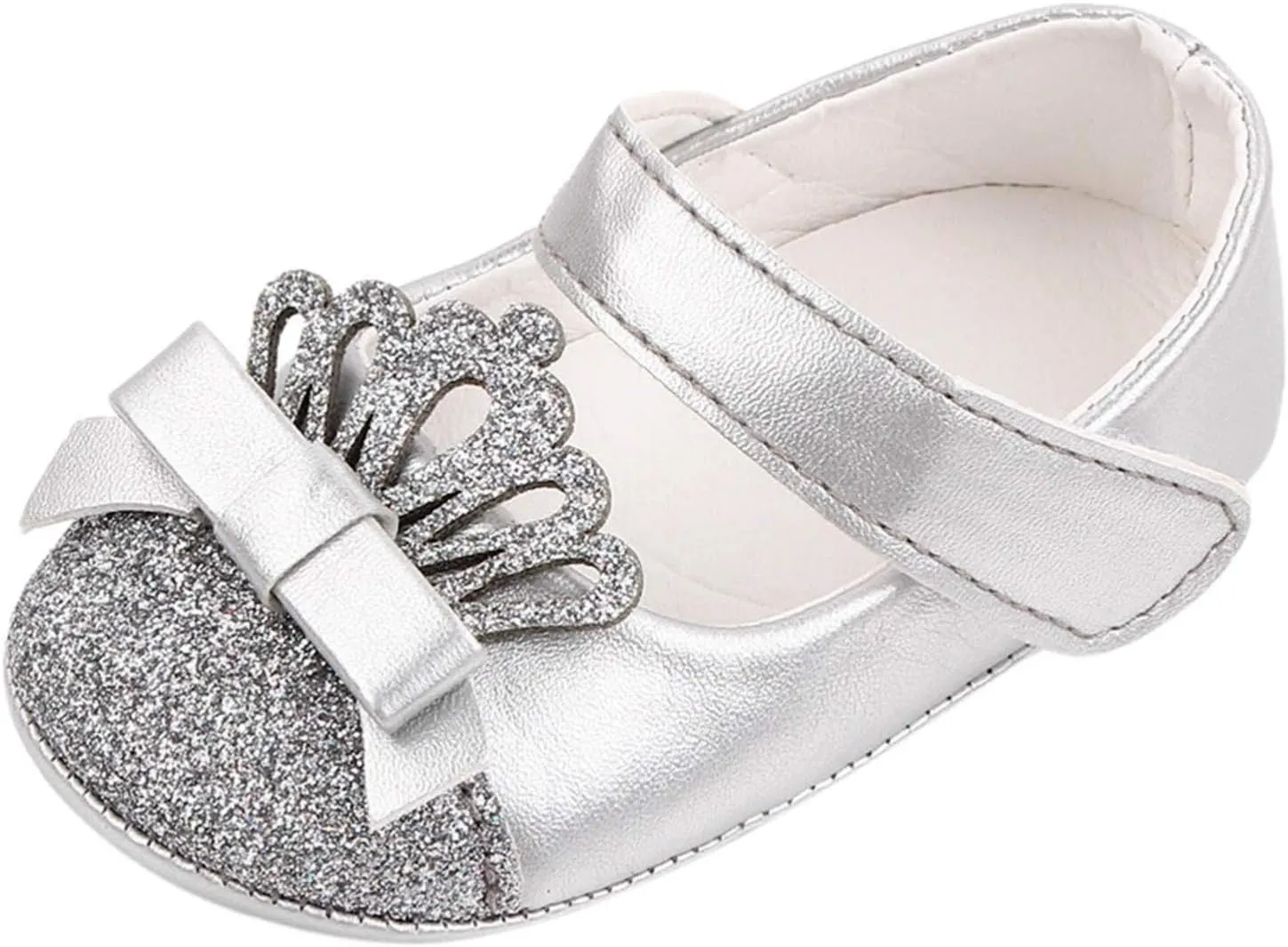 Girls Booties Shoe Walking Soft First Leather Girls Crown Shoe Princess Kids Toddler Baby Boy Sneakers Size 8