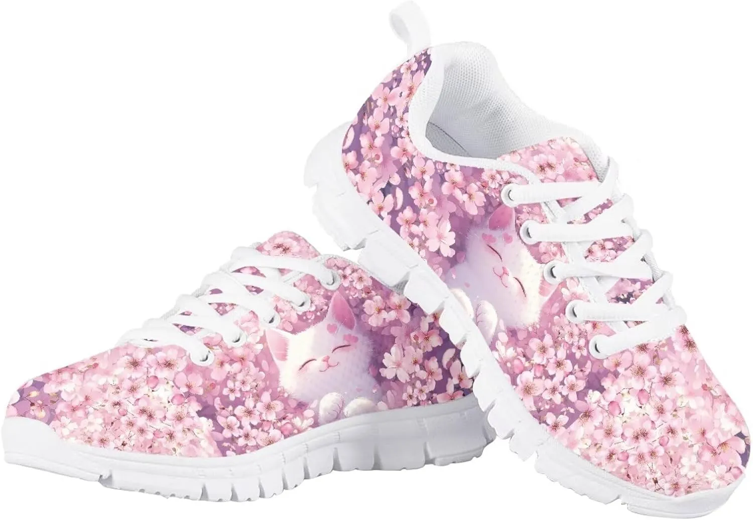 Girls Running Sports Shoes Breathable School Athletic Shoes for Little Girl