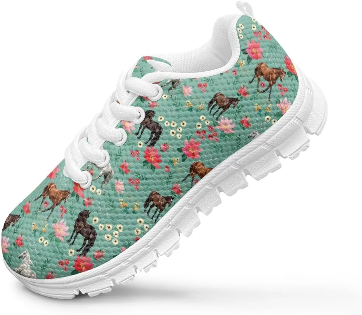 Girls Running Sports Shoes Breathable School Athletic Shoes for Little Girl