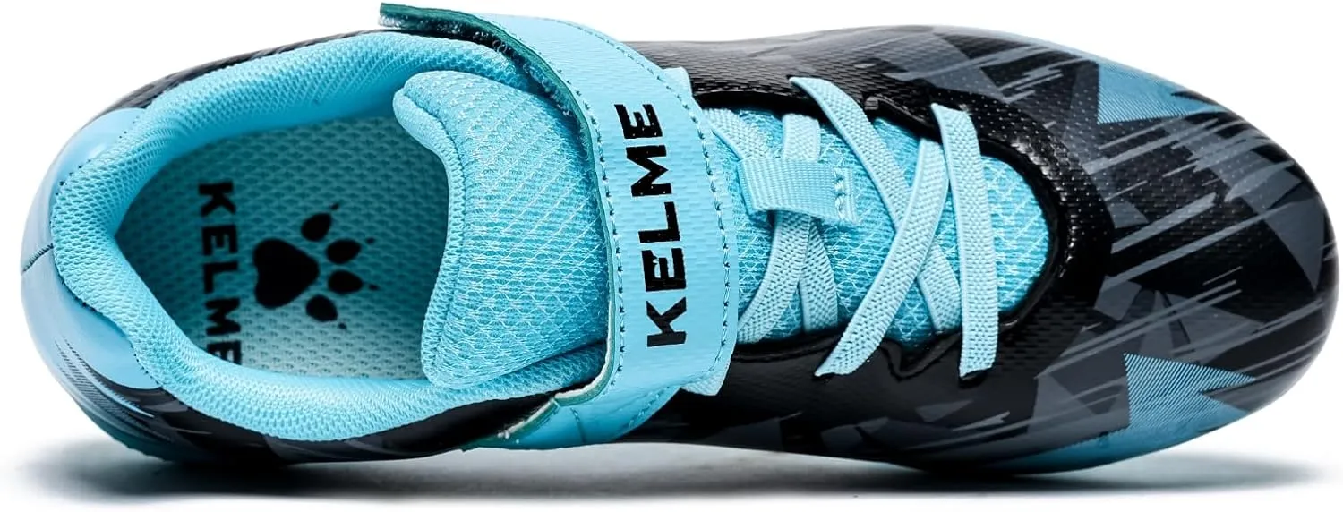 KELME Kids Soccer Cleats, Boys Girls Firm/Artificial Ground Shoes, Outdoor Football Baseball
