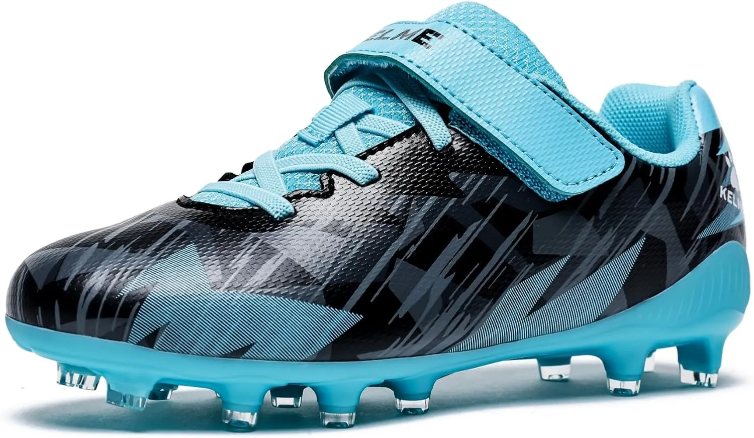 KELME Kids Soccer Cleats, Boys Girls Firm/Artificial Ground Shoes, Outdoor Football Baseball