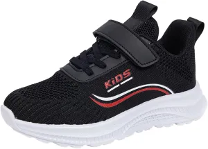 Kids Running Shoes Lightweight Breathable Elastic Adjustable Strap Soft Sole Anti Slip Tennis Shoes for Toddler