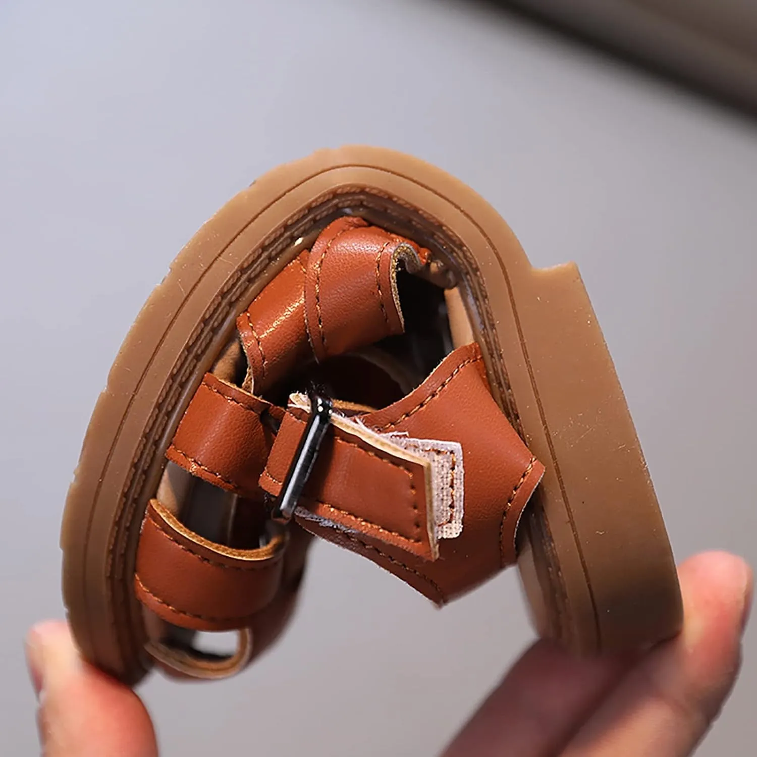 Kids Sandals for Girls Girls Sandals Toddler Little Kid Closed Toe T Strap Flats Kids Comfortable Sandals