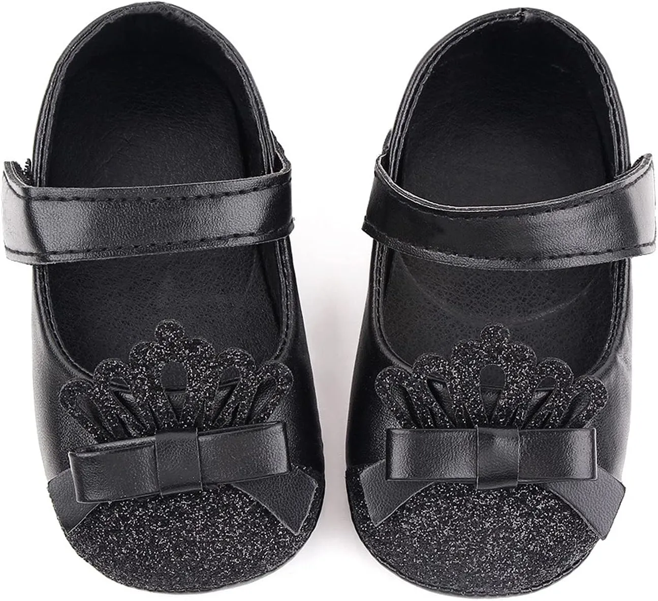 Kids Slip on Shoes Kids Shoe First Crown Soft Leather Girls Walking Toddler Princess Dress Shoes Size 5 Girls