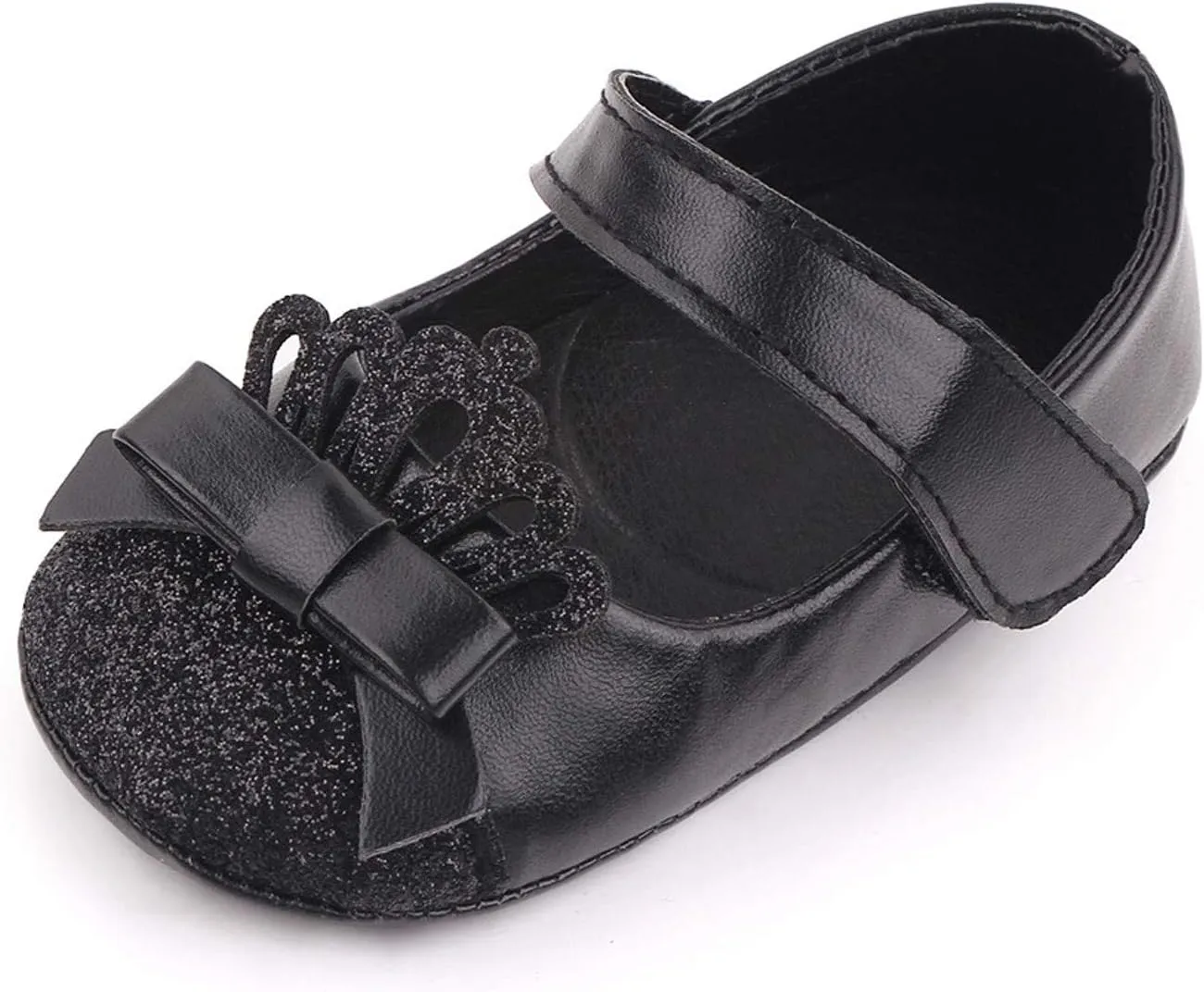 Kids Slip on Shoes Kids Shoe First Crown Soft Leather Girls Walking Toddler Princess Dress Shoes Size 5 Girls