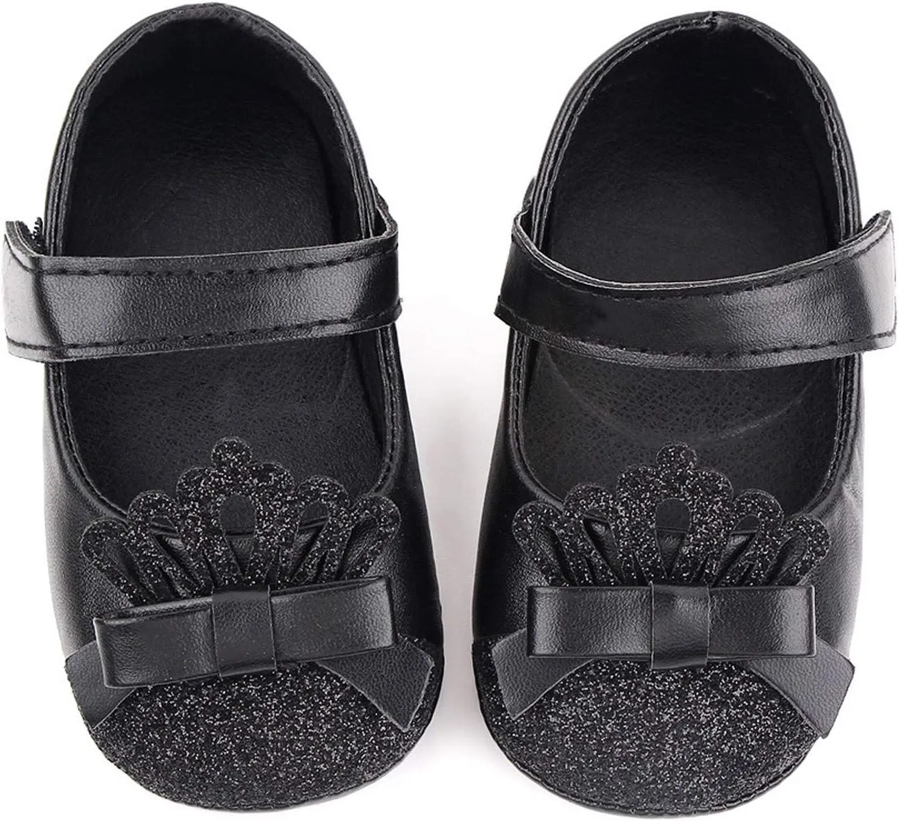 Kids Slip on Shoes Kids Shoe First Crown Soft Leather Girls Walking Toddler Princess Dress Shoes Size 5 Girls