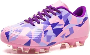 Kids Soccer Cleats Boys Girls Youth Football Cleats for Boys Girls Athletic Outdoor Soccer Shoes Lightweight Teenager Unisex Training Football Shoes for Little and Big Kid