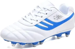 Kids Soccer Cleats Firm Ground Outdoor Soccer Shoes for Boys Girls
