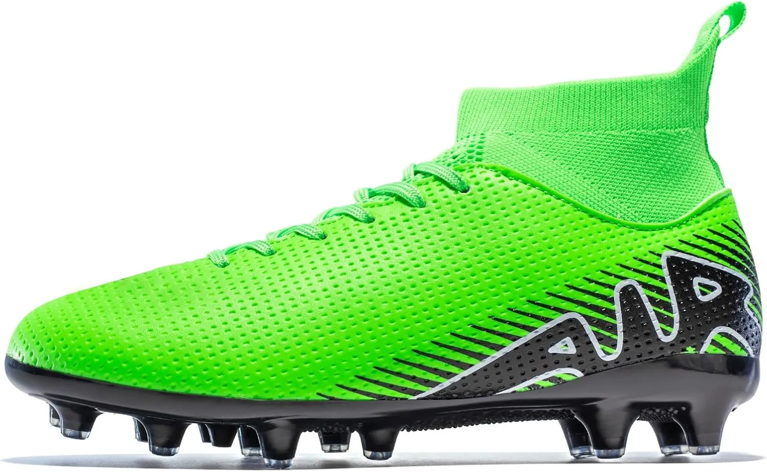 Kids Soccer Shoes-Firm Ground Soccer Cleats Boys Girls Athletic Outdoor Indoor