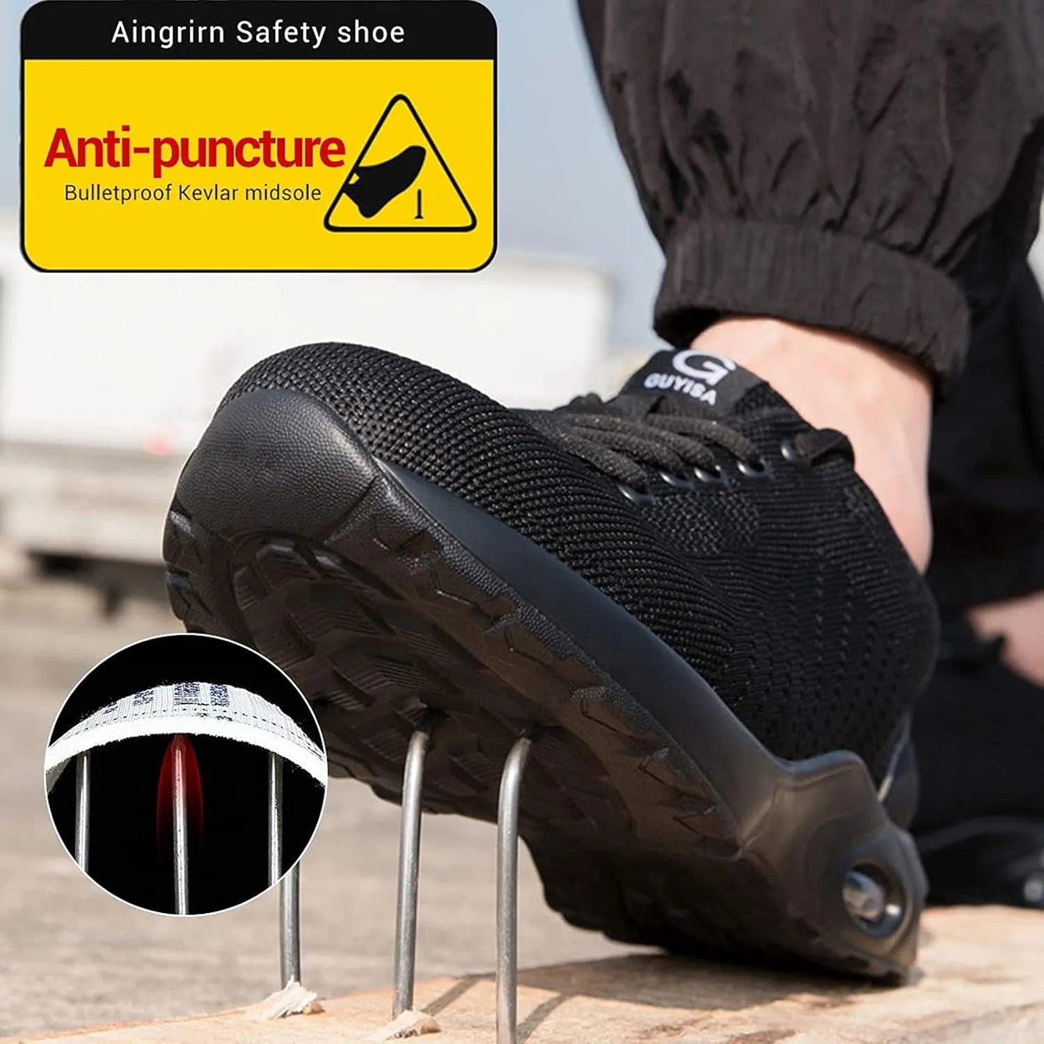 Lady Loafers Boat Casual Shoes for Men Shoes Steel Women Work Cushion Shoes Trainers Air Toe Women's Shoes Espadrilles Workout Gym Outdoor Shoes