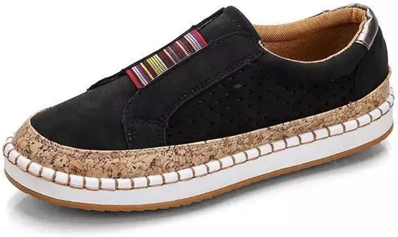 Lausiuoe Sneakers For Women Wide Width Comfortable Canvas Sneakers Low Top Fashion Casual Walking Flat Shoes Loafers