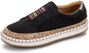 Lausiuoe Sneakers For Women Wide Width Comfortable Canvas Sneakers Low Top Fashion Casual Walking Flat Shoes Loafers