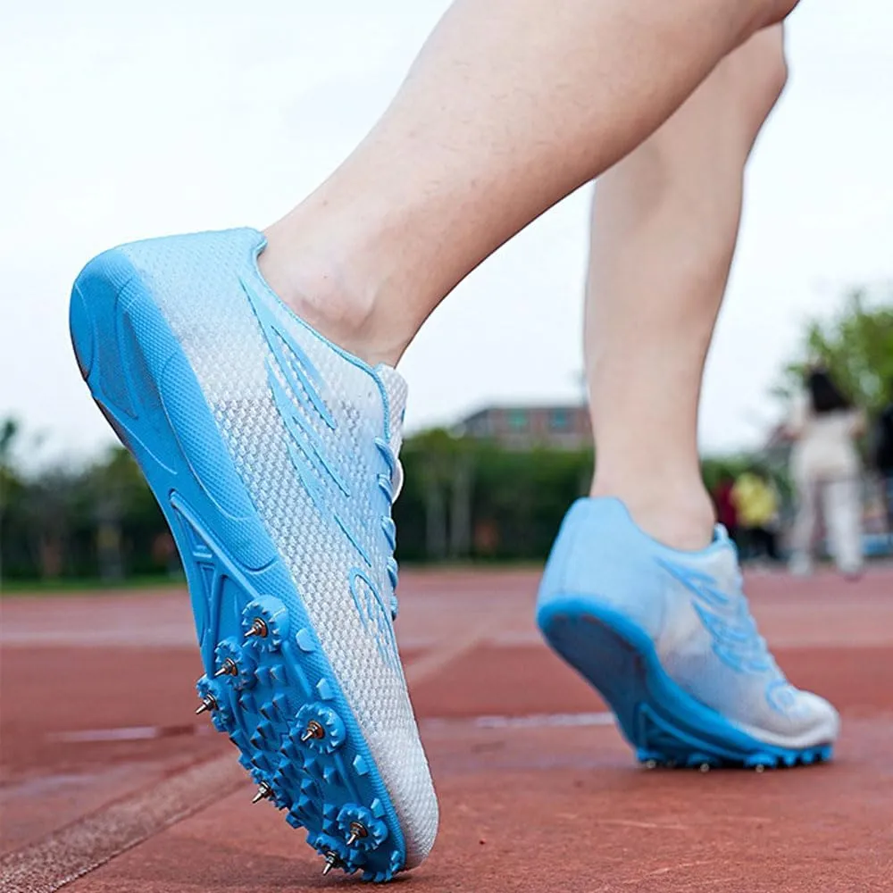 Lightweight Athletic Spikes Shoes Running Trainers 7 Nails Track Race Jumping Sneakers Professional Breathable non-slip for Men women teens, Track & Field, high jump, standing long jump,35-45 EU