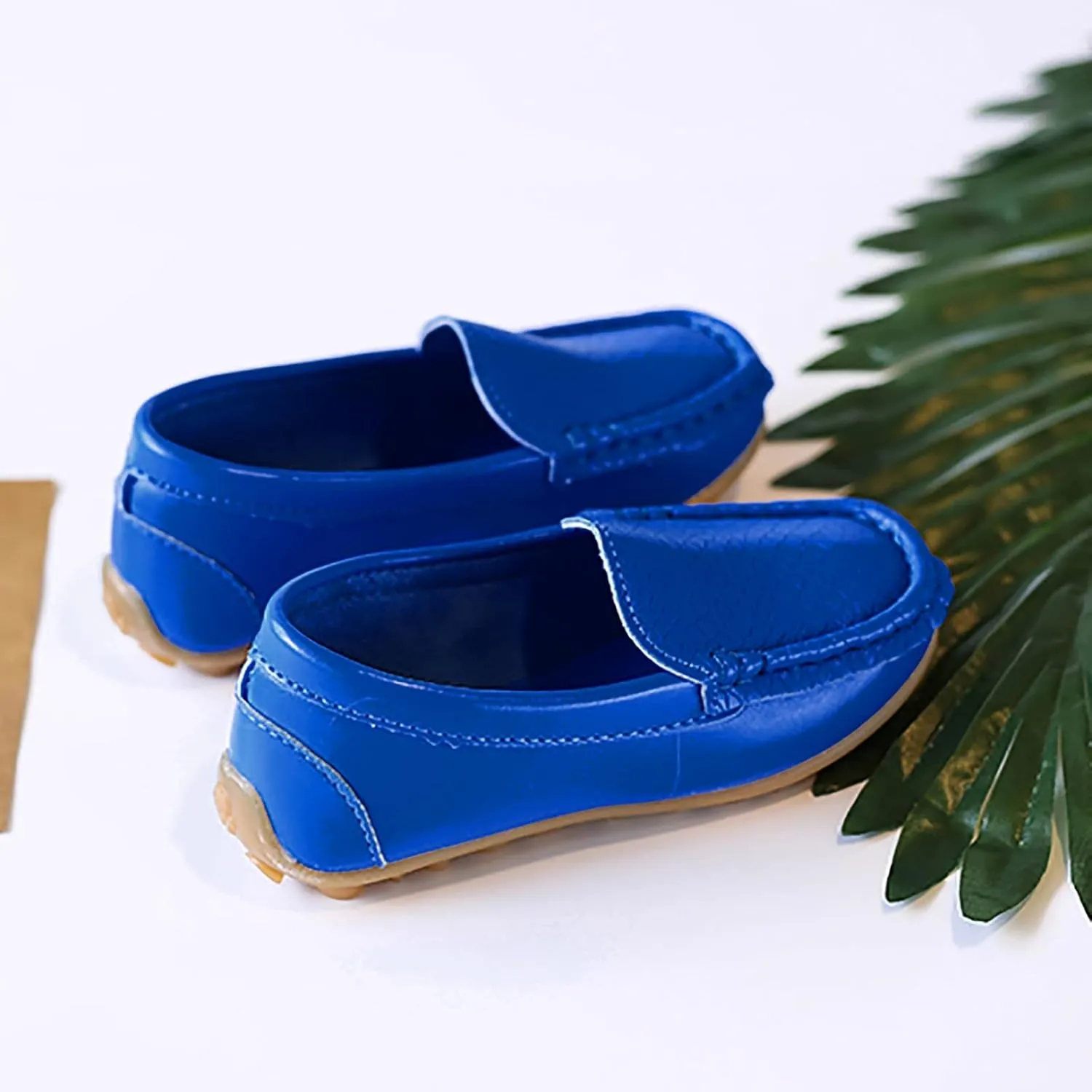 Loafers Leather Soft Sole Non Slip Sneaker for Childrens Boys Girls Kids Outdoor Indoor Sport Shoes Toddler Cozy Casual